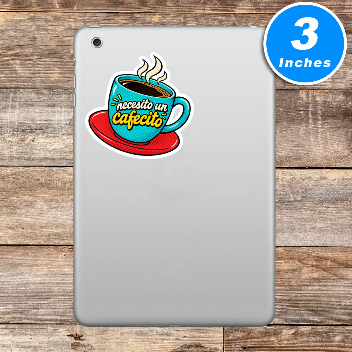 Necesito Un Cafecito Sticker Vinyl Stickers