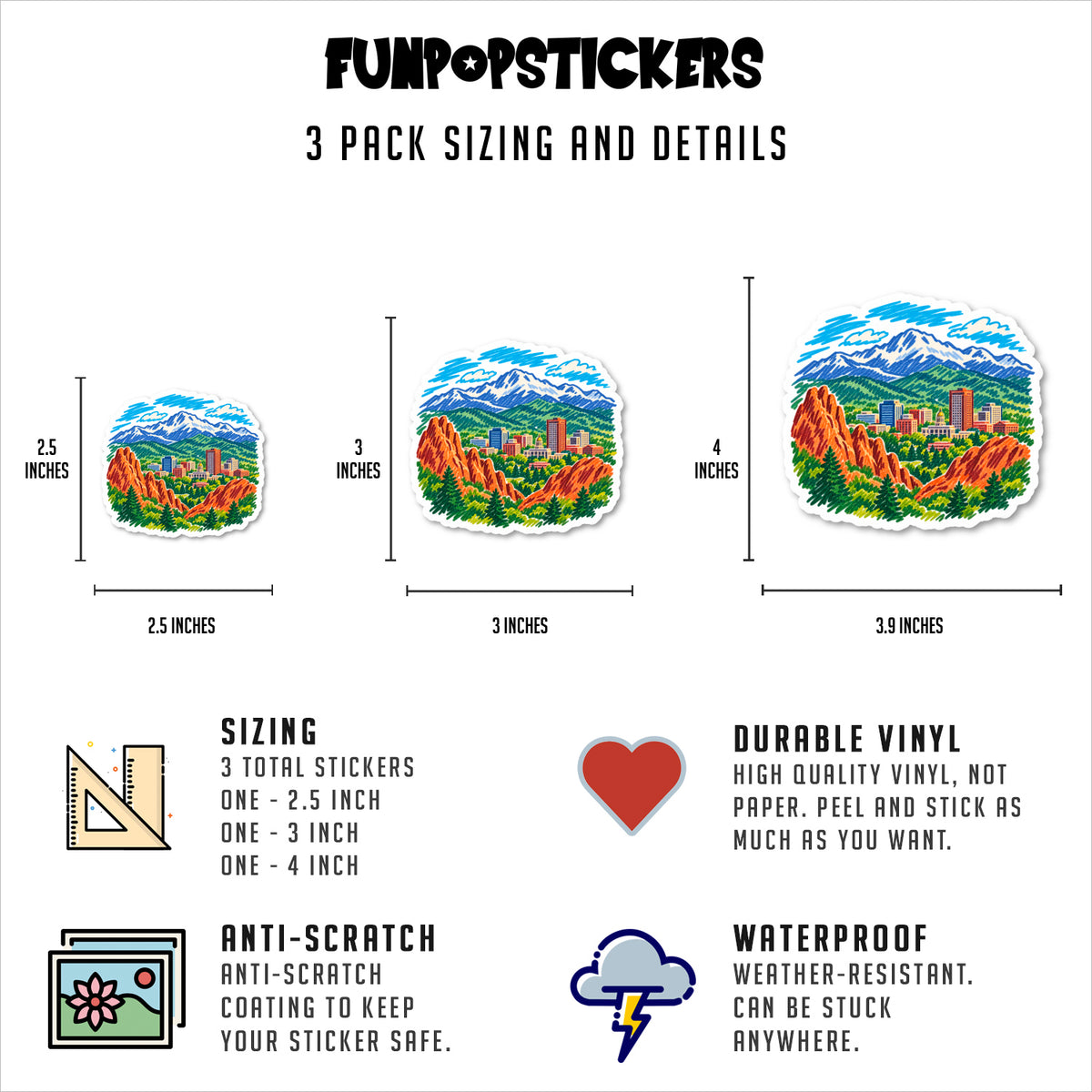 Colorado Springs Vinyl Stickers