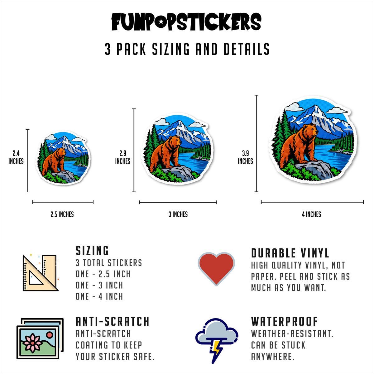 National Parks Stickers Vinyl Stickers