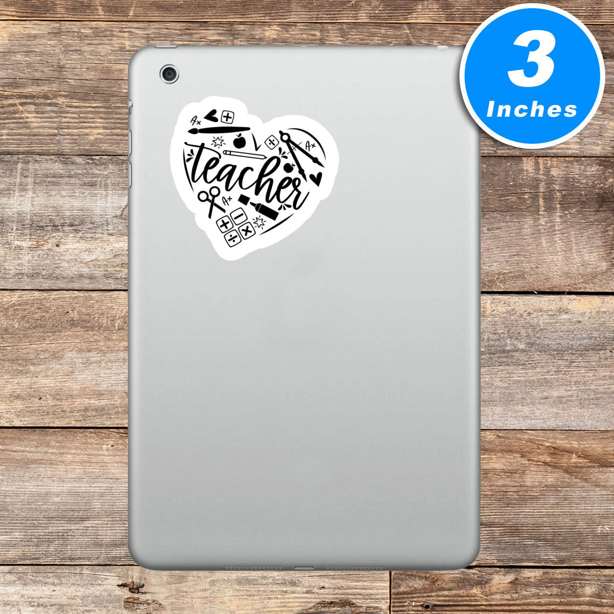 Teacher Math Science English Art Vinyl Stickers