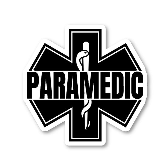 Star Of Life Paramedics Vinyl Sticker