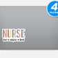 Nurse Love Inspire Heal Vinyl Stickers