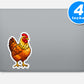 Chicken Stickers Vinyl Stickers