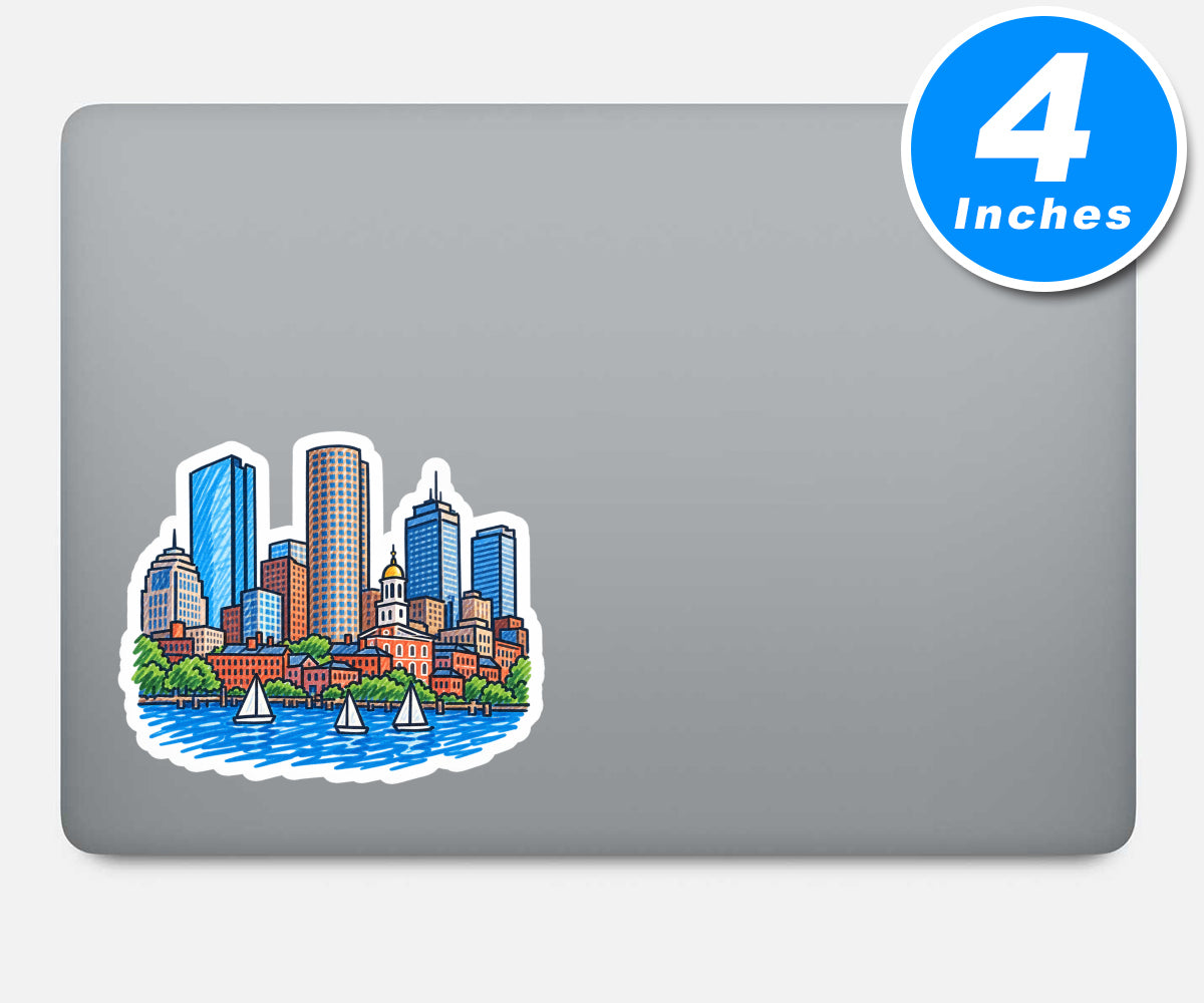 Laptop Stickers Boston Vinyl Stickers