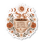 Running On Coffee And Chaos Quote Vinyl Sticker