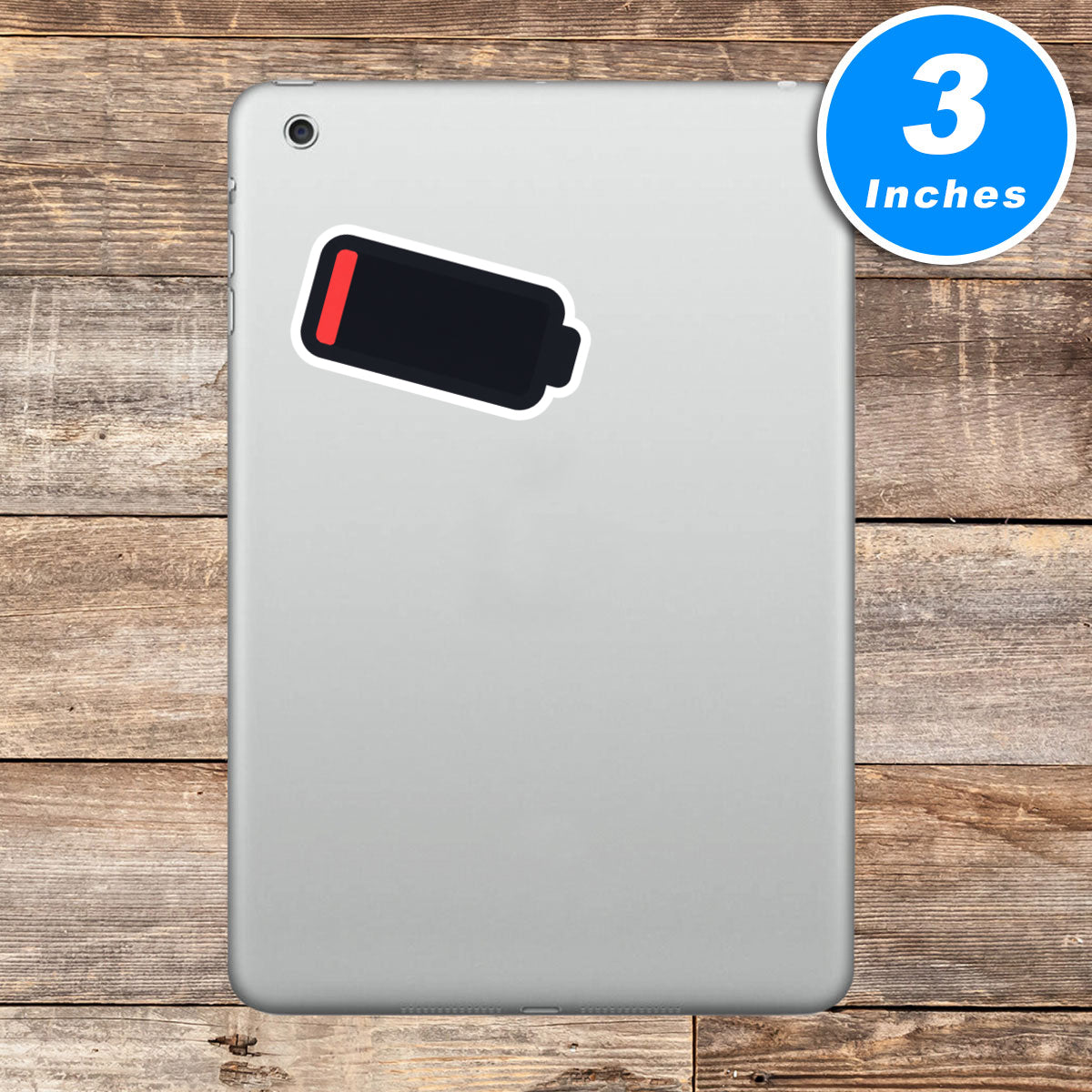 1 Percent Battery Vinyl Stickers
