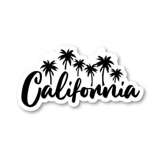 California Palm Trees Tops Vinyl Sticker