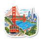 San Francisco Vinyl Sticker
