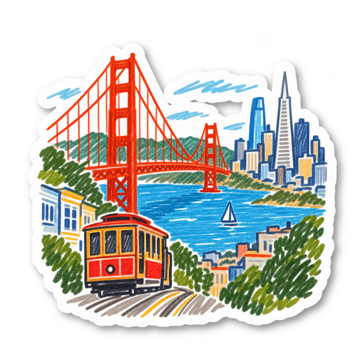 San Francisco Vinyl Sticker