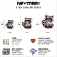 Raccoon Stickers Vinyl Stickers