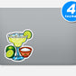 Latin Beverages Vinyl Stickers