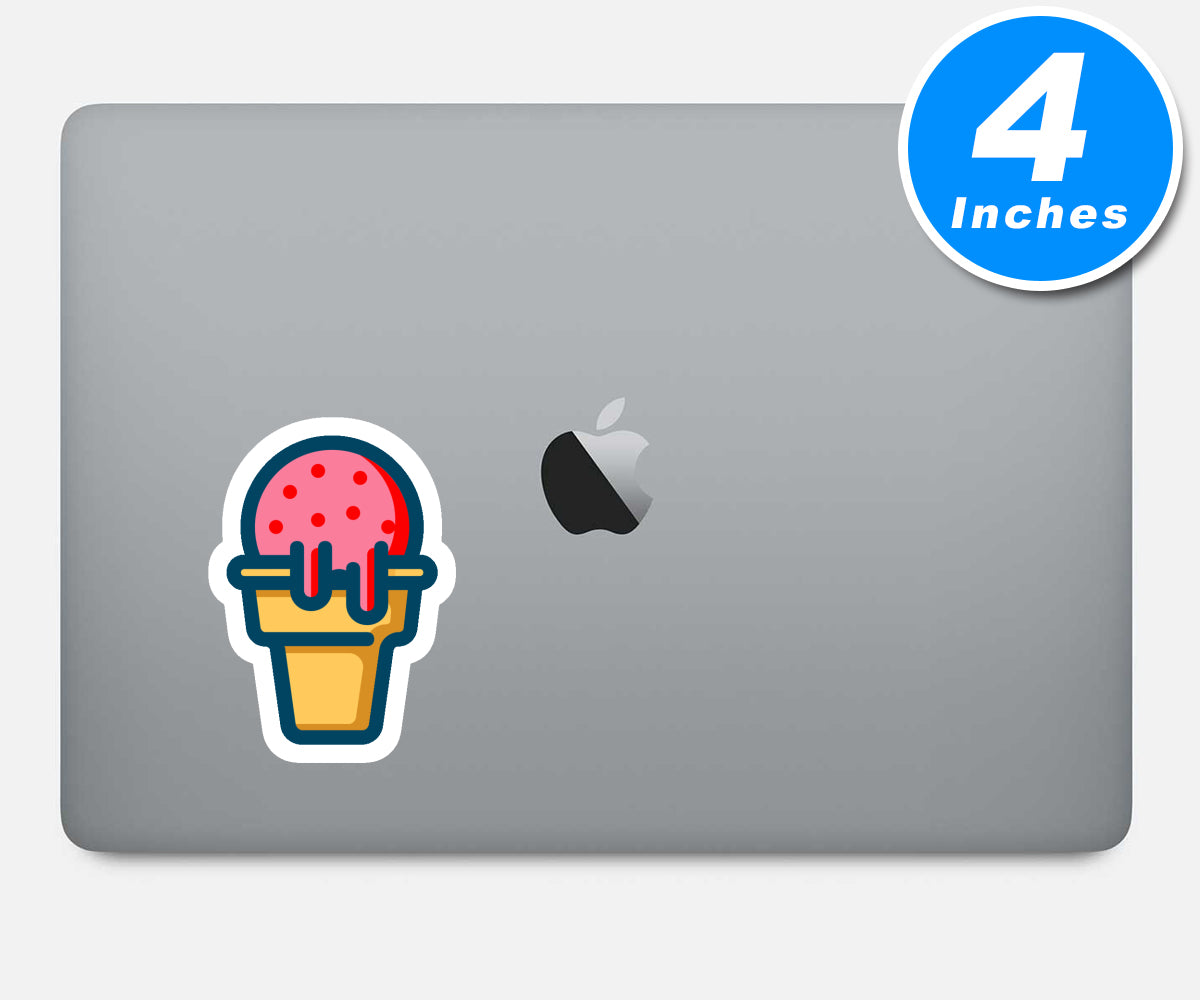 Ice Cream Cone Vinyl Stickers