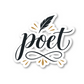 Poet Vinyl Sticker