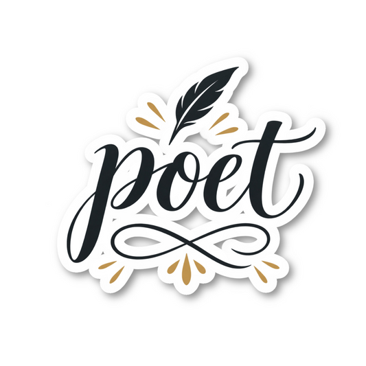 Poet Vinyl Sticker