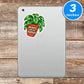 Plants Are My Therapy Quote Vinyl Stickers