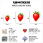 Strawberry Stickers Vinyl Stickers