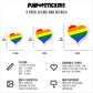 Gay Pride Heart Vinyl Stickers