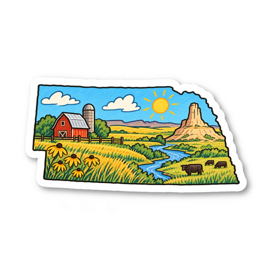 Nebraska Vinyl Sticker