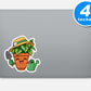 Funny Gardening Stickers For Plant Lovers Vinyl Stickers