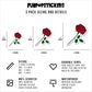 Red Rose Vinyl Stickers