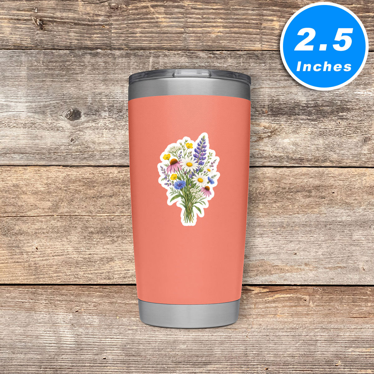 Wildflower Stickers Vinyl Stickers