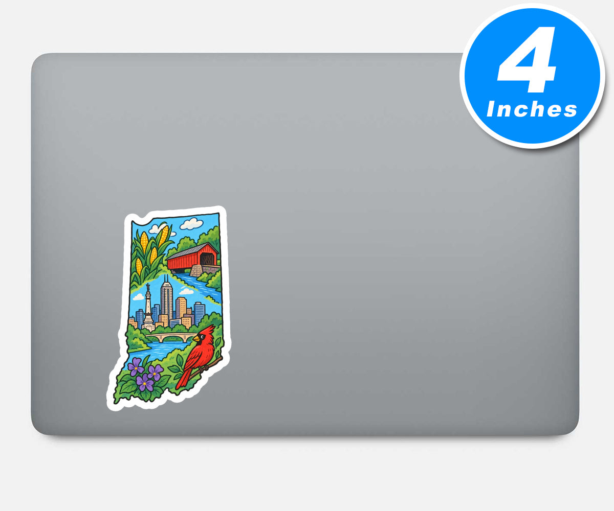 Indiana Vinyl Stickers