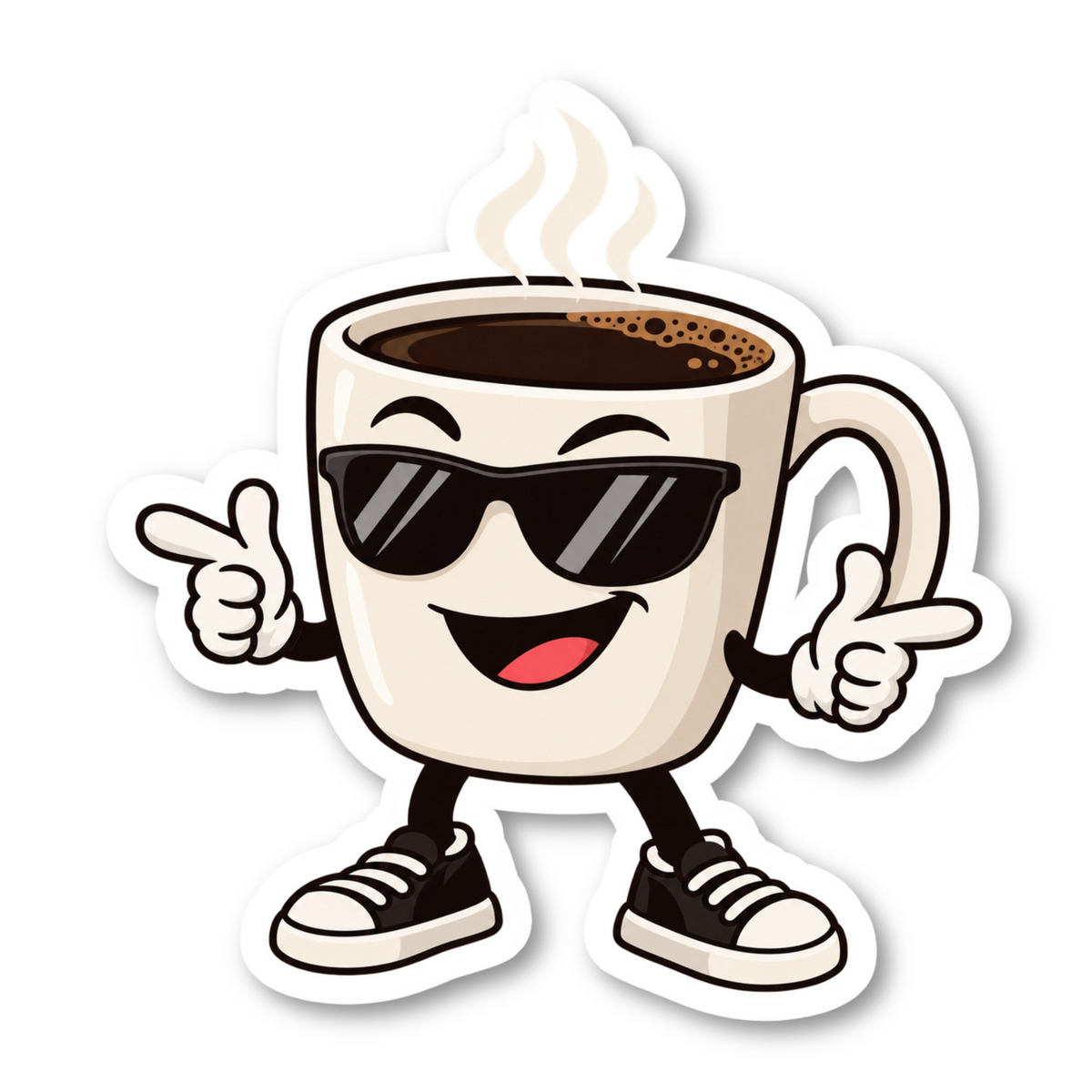 Funny Coffee Stickers For Adults Vinyl Sticker