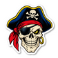 Pirate Stickers Vinyl Sticker