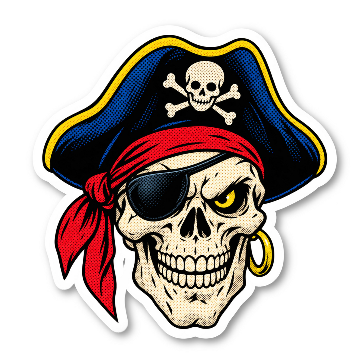 Pirate Stickers Vinyl Sticker