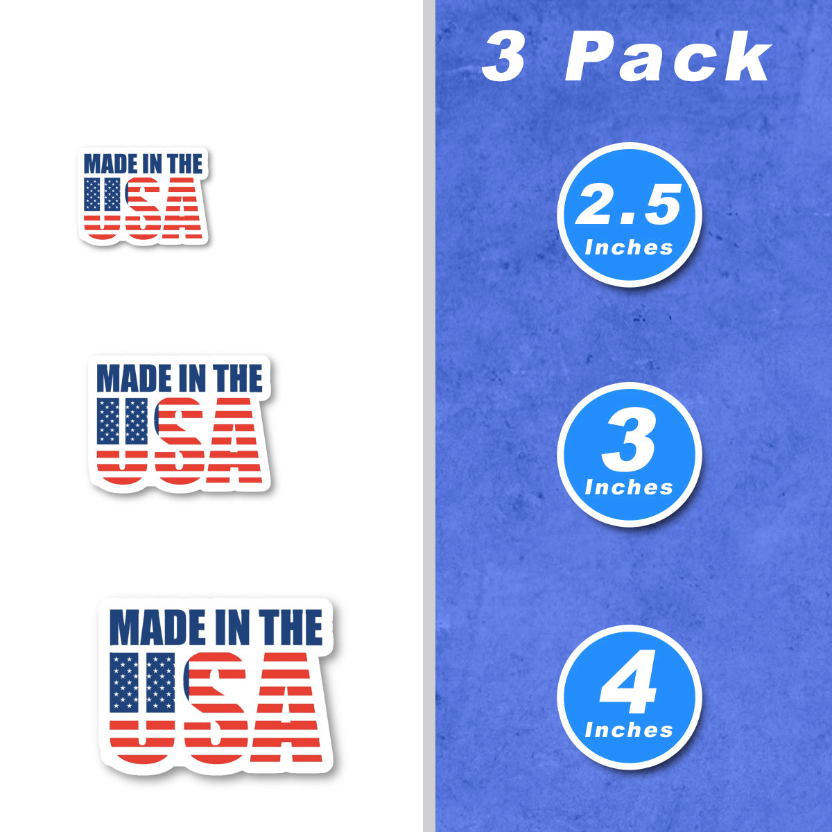 Made In The USA Vinyl Stickers