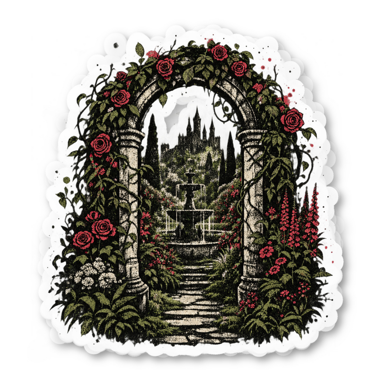 Enchanted Garden Vinyl Sticker