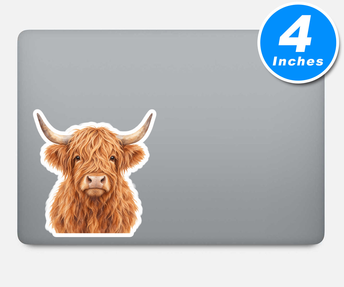 Highland Cow Stickers Vinyl Stickers