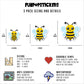 Bee Cartoon Vinyl Stickers