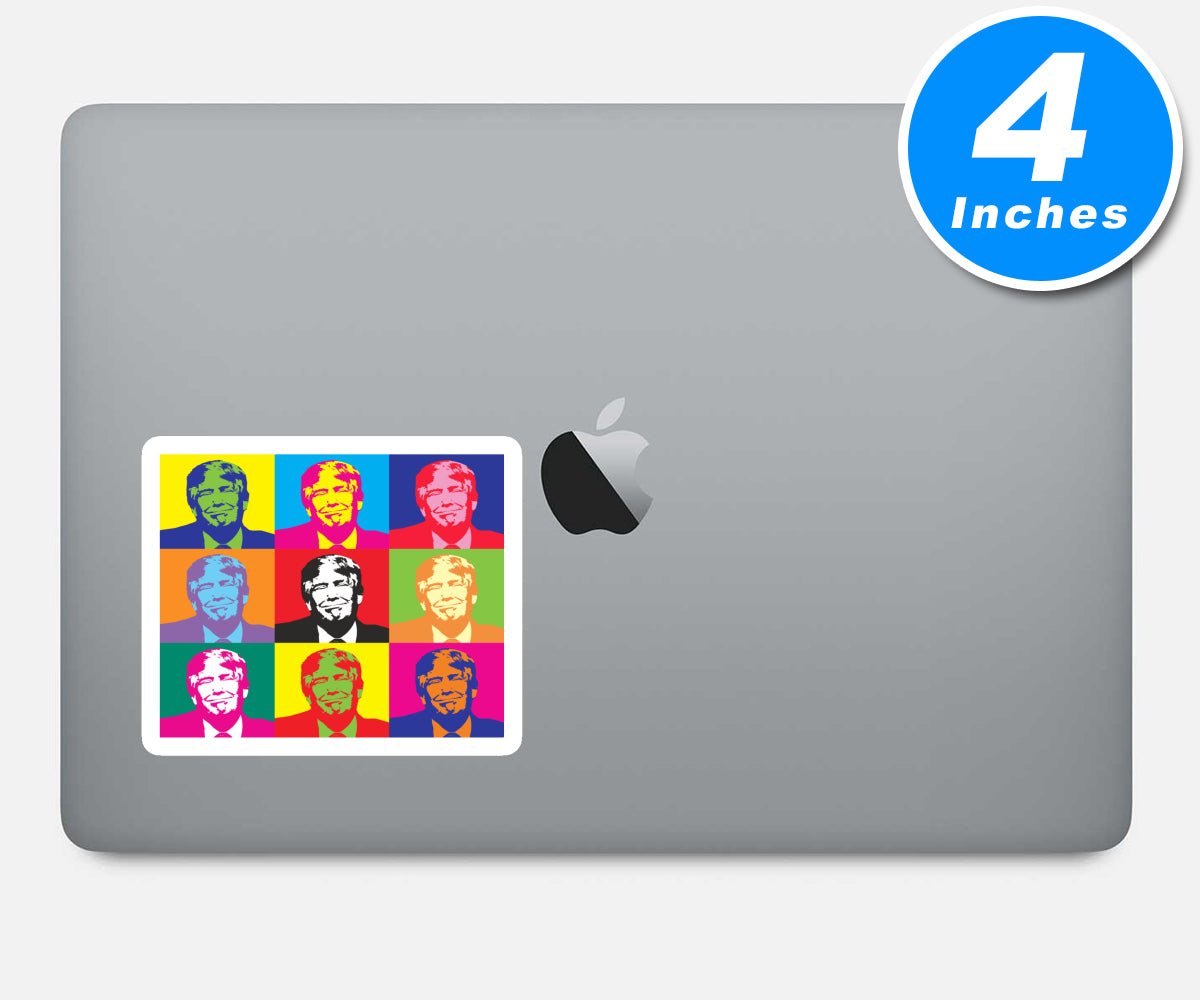 Trump Warhol Style Vinyl Stickers