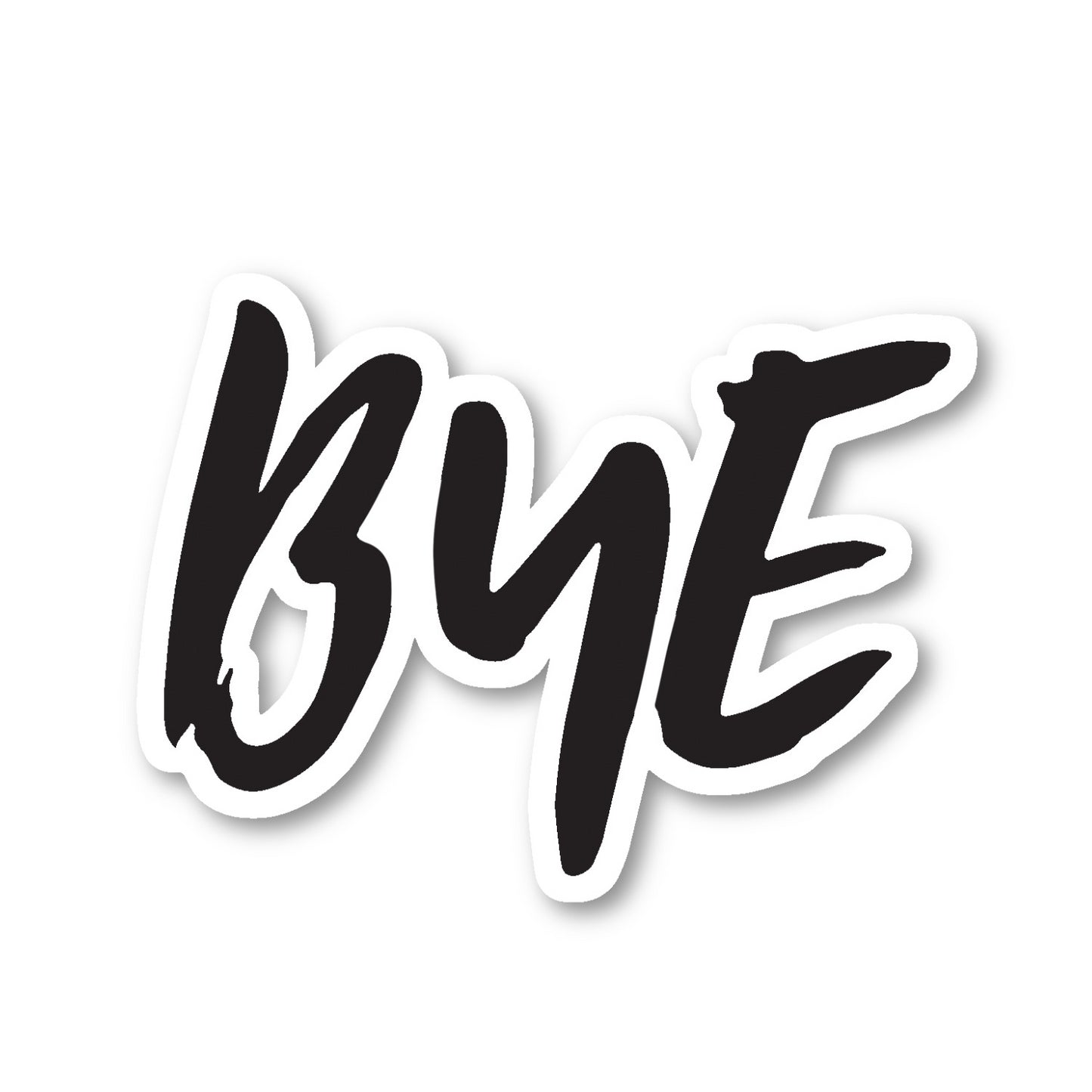 Bye Vinyl Sticker