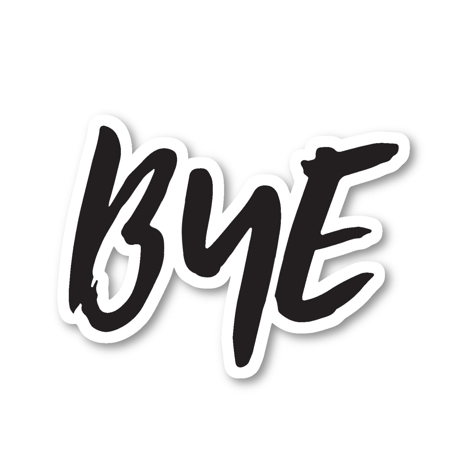 Bye Vinyl Sticker