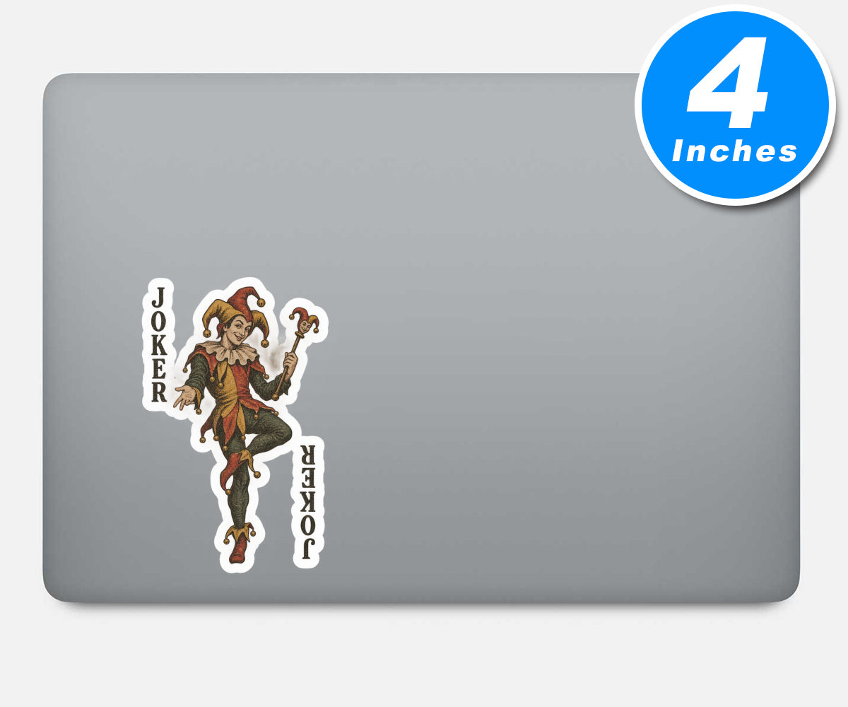 Playing Card Joker Vinyl Stickers