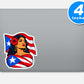 Puerto Rican Pride Stickers Vinyl Stickers
