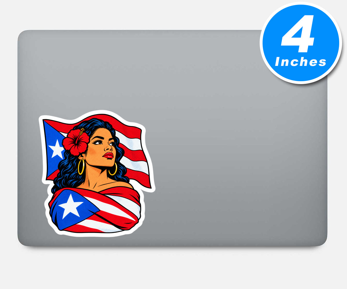 Puerto Rican Pride Stickers Vinyl Stickers