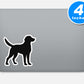 Dog Silhouette Vinyl Stickers