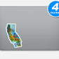 California Vinyl Stickers