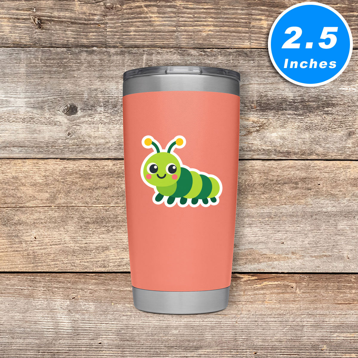 Cartoon Caterpillar Vinyl Stickers