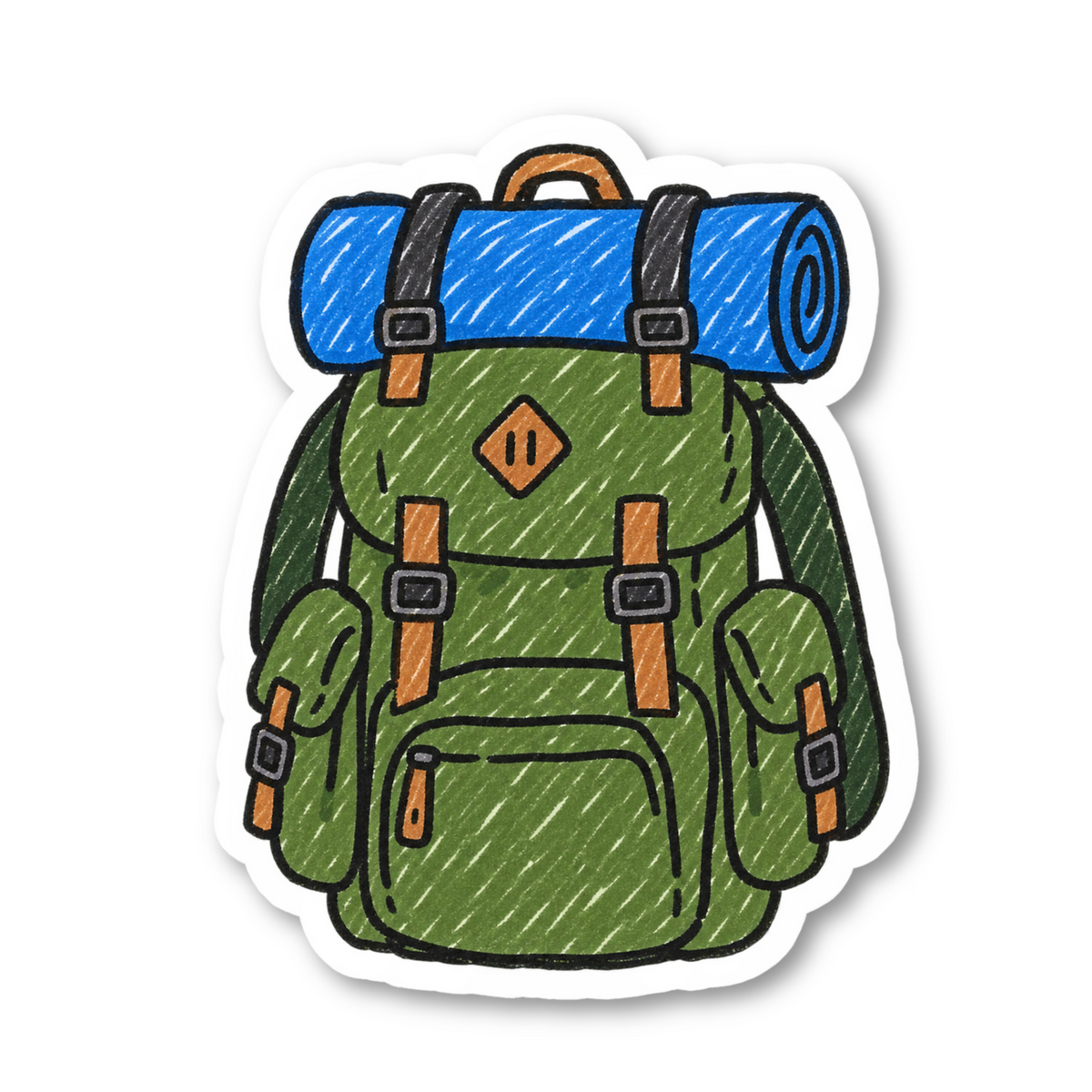 Hiking Stickers Vinyl Sticker