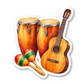 Latin Music Vinyl Sticker