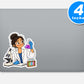 Women In Science Stickers Vinyl Stickers