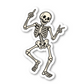 Skeleton Dancing Vinyl Sticker