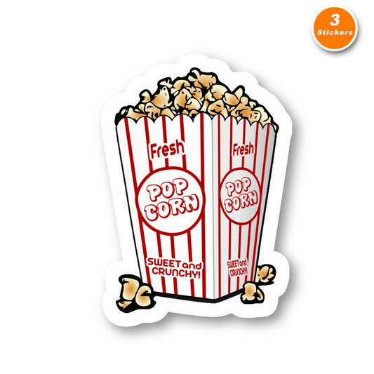 Popcorn Vinyl Sticker