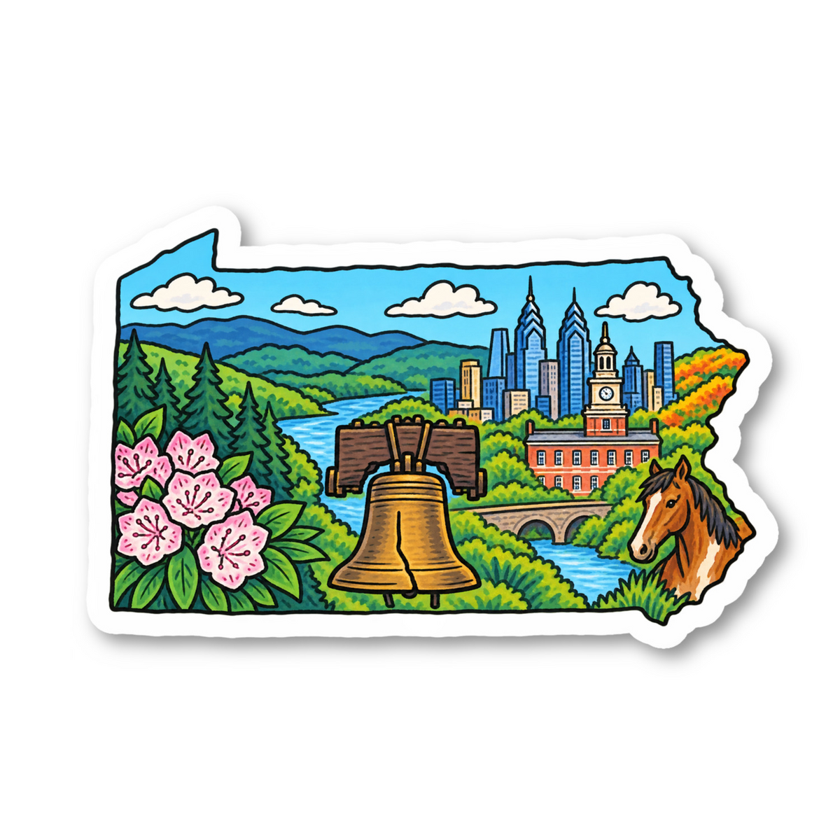 Pennsylvania Vinyl Sticker