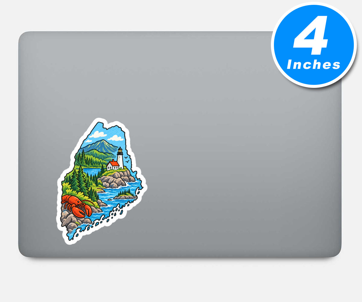 Maine Vinyl Stickers