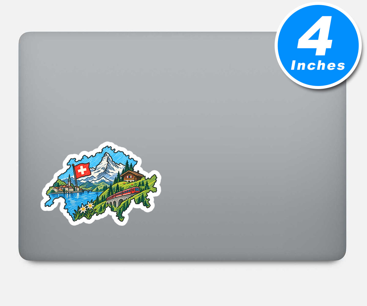 Switzerland Sticker Vinyl Stickers